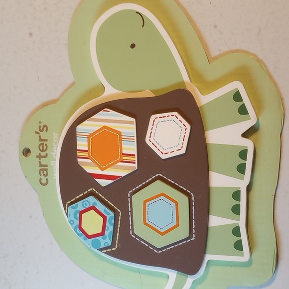 NEW Carter's Laguna Wall Decor, Colorful Turtle for Baby's Room, Nursery - Picture 2 of 6